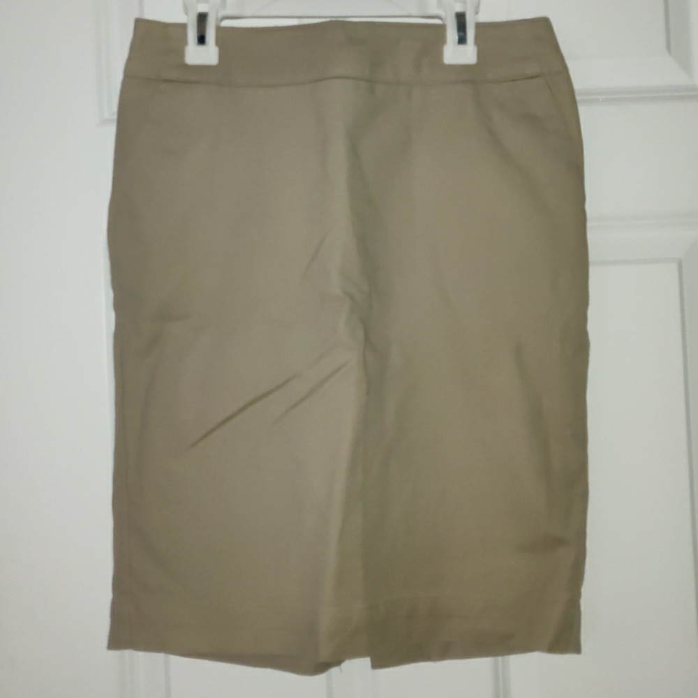 Merona Stretch Khaki A-line Skirt